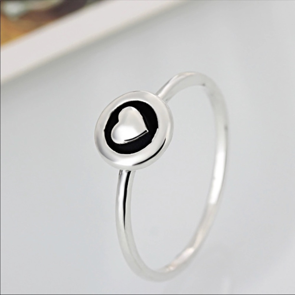 PANDORA SIMPLE HEART RING WITH BOX - Picture 3 of 3